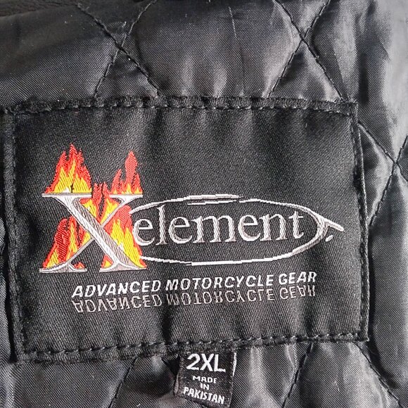 Xelement motorcycle riding leather jacket - Picture 4 of 6